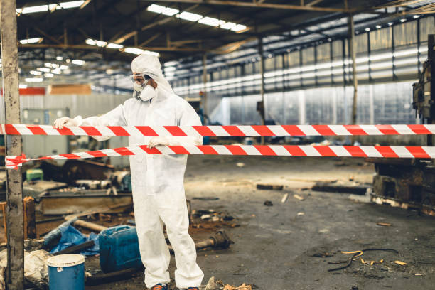 Professional Biohazard Cleanup technician working in Heber City, UT